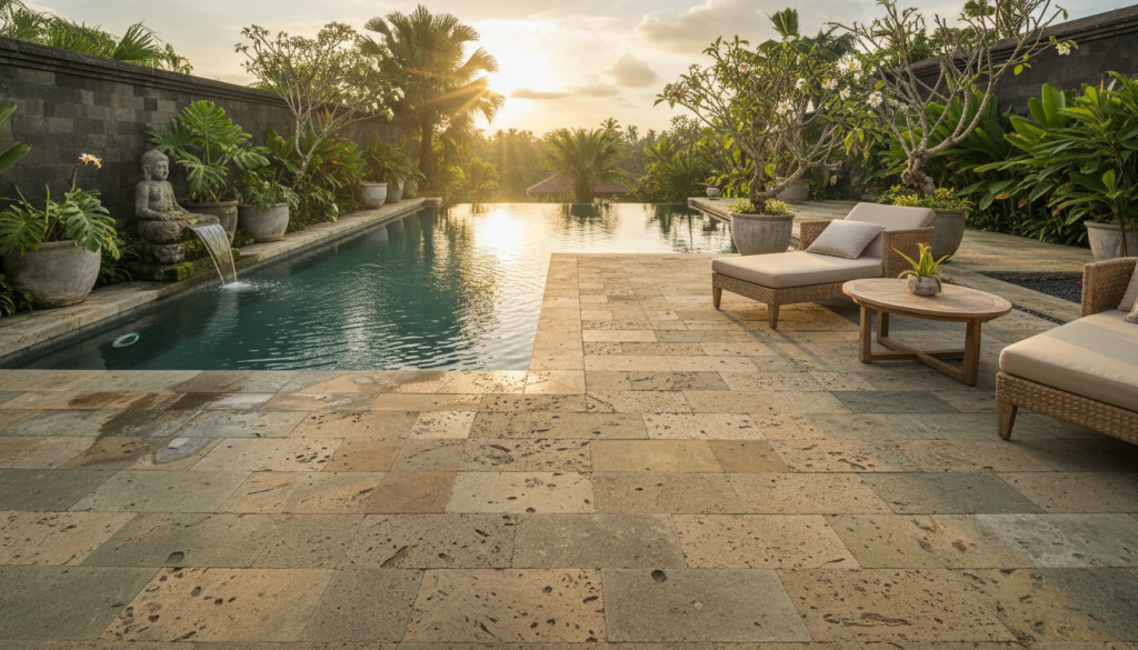 découvrez le prix au m2 de la pierre de bali, idéale pour aménager votre piscine ou terrasse extérieure avec élégance et durabilité. guide complet des tarifs et conseils d'achat.