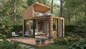découvrez les avantages d'un studio de jardin en bois de 20m2 avec mezzanine, une solution idéale pour créer un nouvel espace habitable confortable et design.