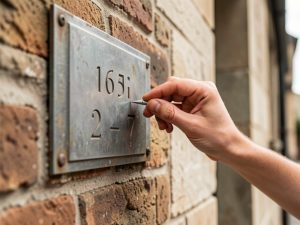 Comment mettre une plaque signalétique indiquant l'année de construction d'un immeuble