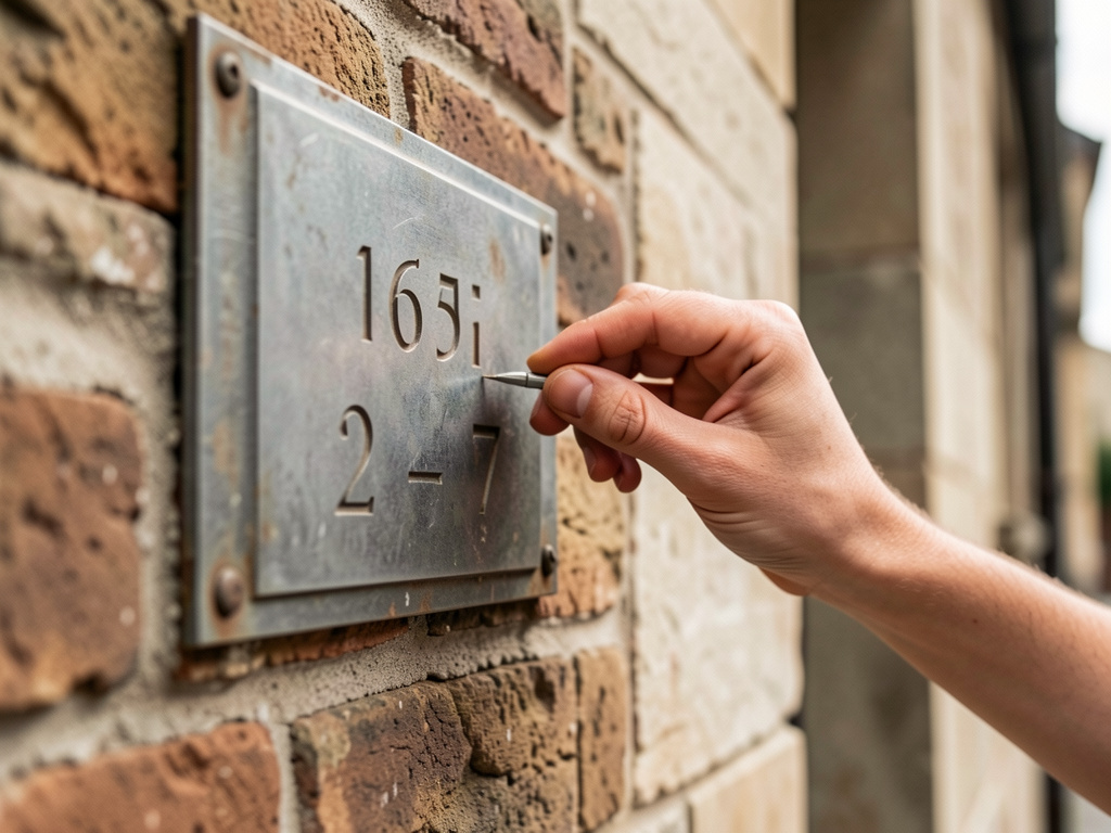 Comment mettre une plaque signalétique indiquant l'année de construction d'un immeuble