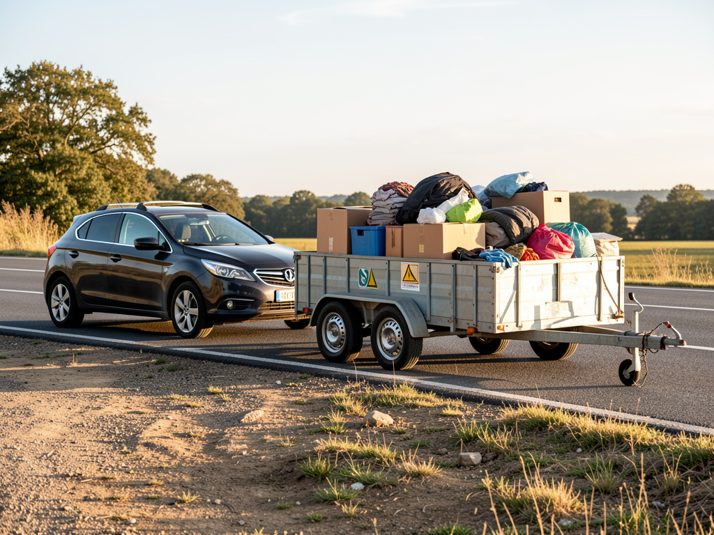 Peut-on transporter ses affaires en remorque ? règles et assurance expliquées