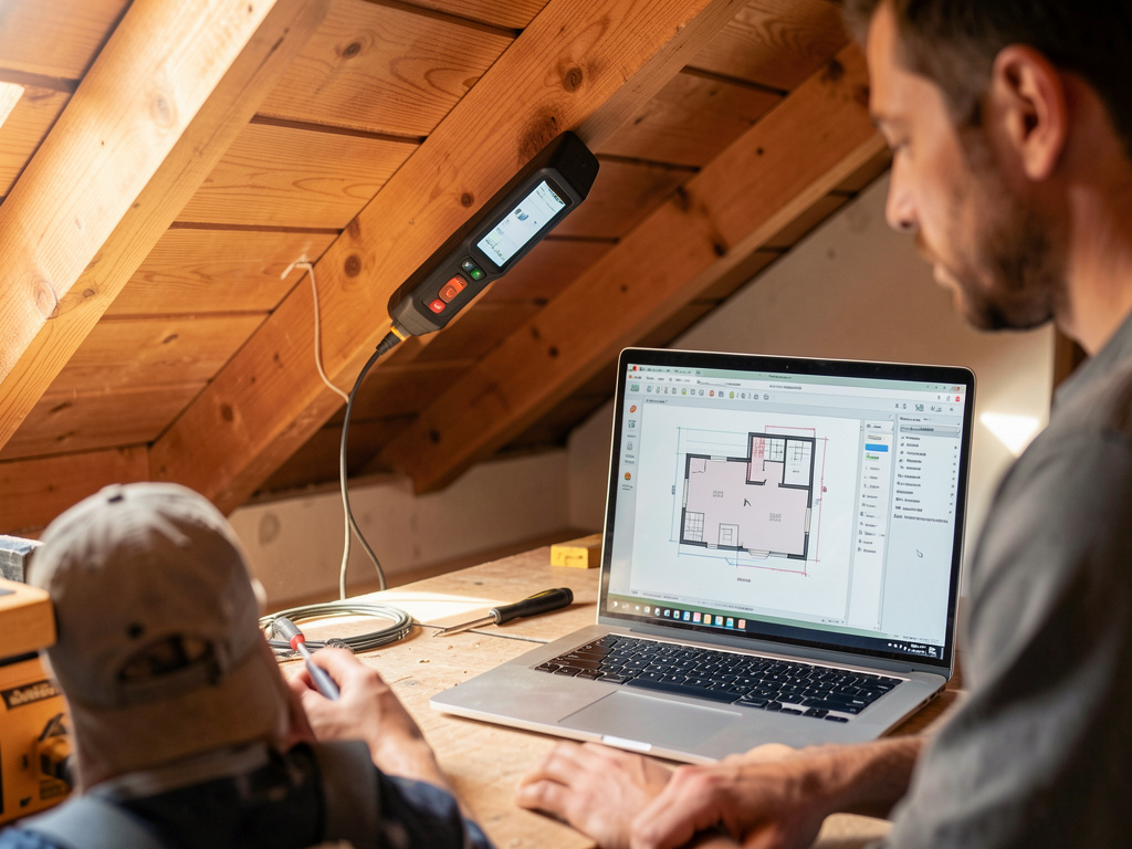 Tutoriel : mesurer une surface sous rampant avec logiciels gratuits en 5 étapes